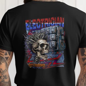 Electrician T-shirt, Blue Collar, Blue Collar T-shirts, Gifts for Men, Gifts for Blue Collar, Blue Collar Gifts, Gifts for Boyfriends