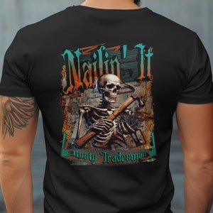Nailin&#39; It T-shirt, Blue Collar, Blue Collar T-shirts, Gifts for Men, Gifts for Blue Collar, Blue Collar Gifts, Gifts for Boyfriends