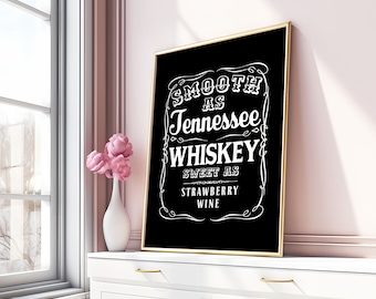 Tennessee Whiskey Print: Country Music Art (Unframed)