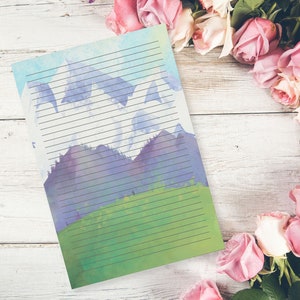 Papel para escribir cartas, hojas de notas, juego de amigos por correspondencia, suministros para diarios, lindos artículos de papelería para correo postal, suministros para álbumes de recortes, carta de agradecimiento
