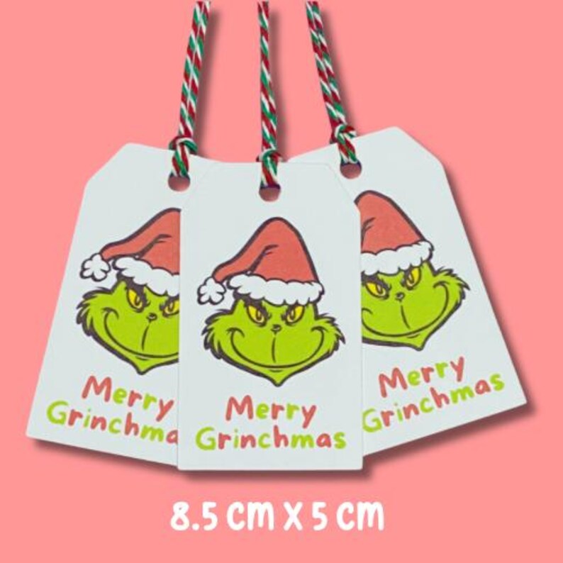 Merry Grinchmas Tags, Grinch Christmas Gift Tags, Present Gift Tags ...