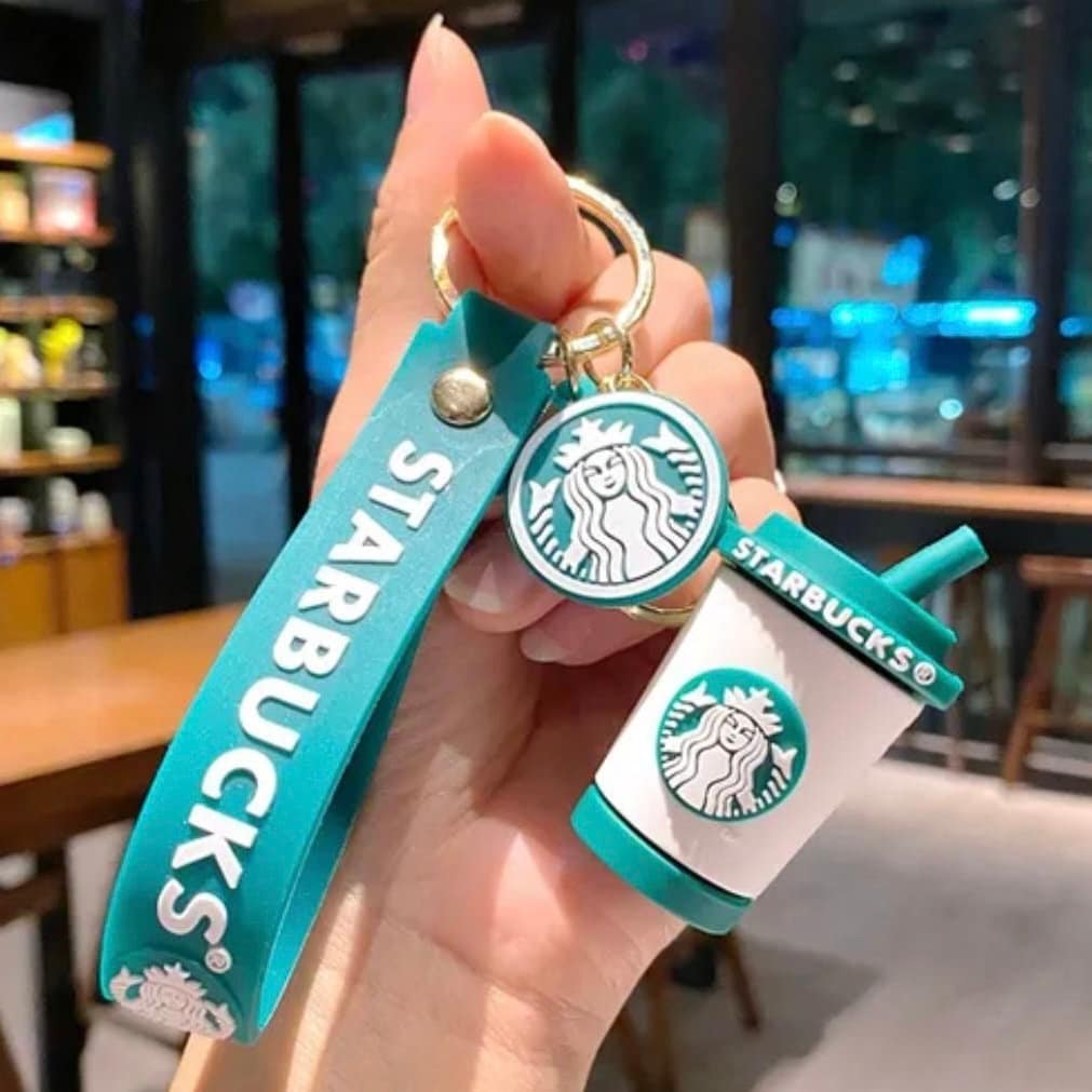Starbucks Coffee Cup Keychain: Kawaii Rubber Bag Charm - Etsy