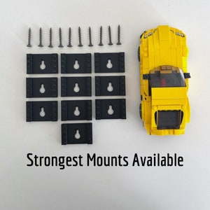 4 & 10 Pack Vertical Wall Mounts for Lego Speed Champions (6-stud wide) - FAST SHIPPING!