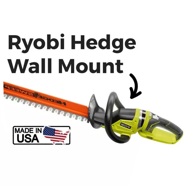 Wall Mount for Ryobi 18v Hedge Trimmer ONE+ P2660