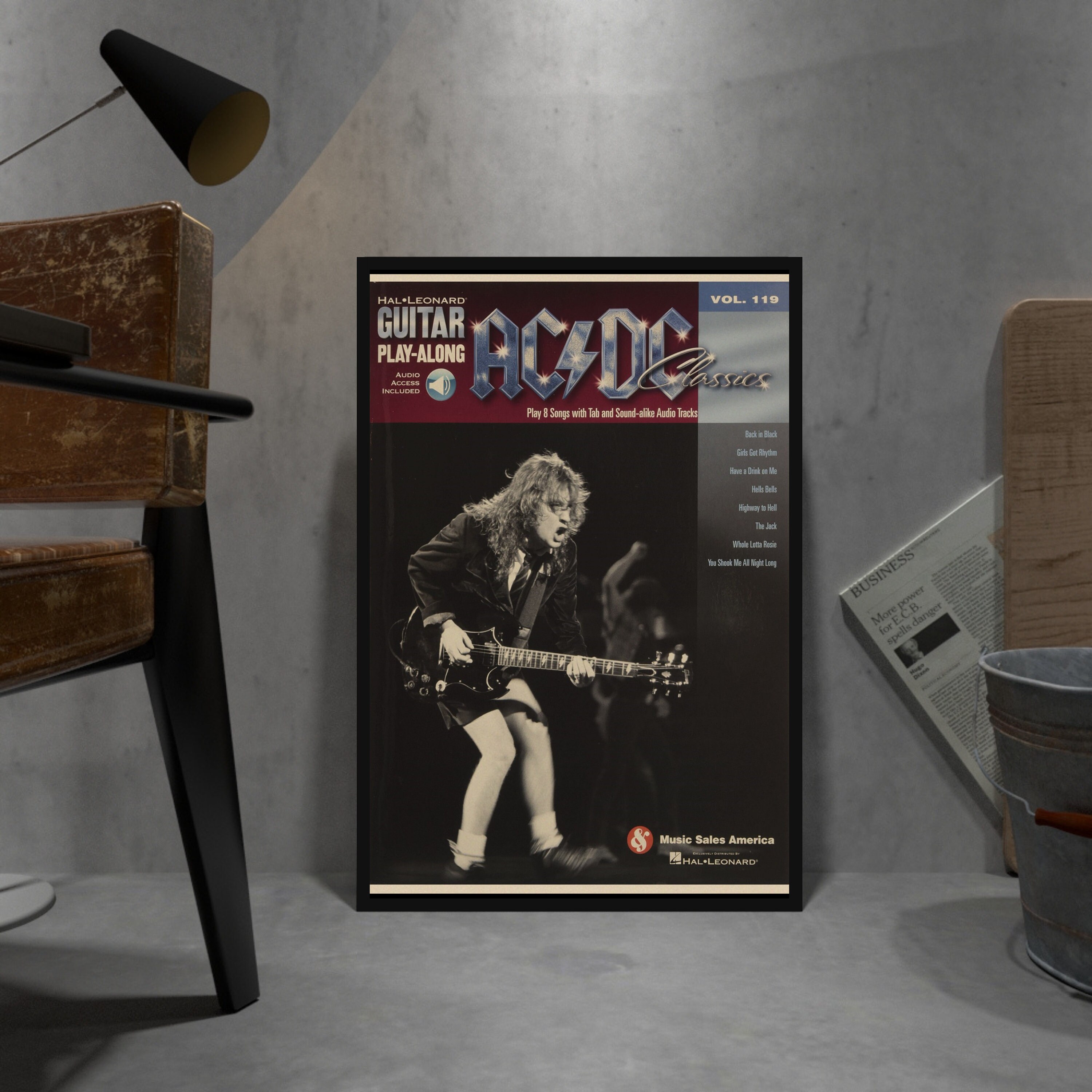 AC/DC Retro Poster Kraft Paper Print Movie Wall Art Gift - Etsy