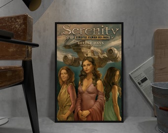 Serenity Firefly Poster, Kraft Paper Print, Movie Wall Art Gift, Anime Wall Art Gift, Tv Series Wall Art Gift, Game Wall Art Gift
