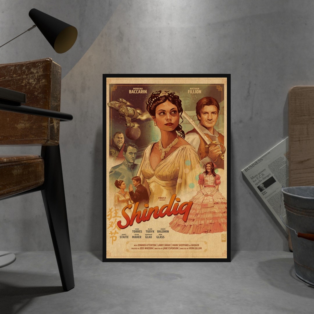 Serenity Firefly Poster, Kraft Paper Print, Movie Wall Art Gift, Anime Wall Art Gift, Tv Series Wall Art Gift, Game Wall Art Gift