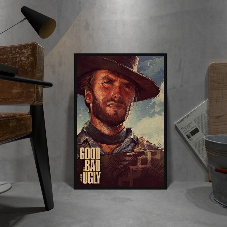 Good Bad Ugly Poster Kraft Paper Print Movie Wall Art Gift - Etsy