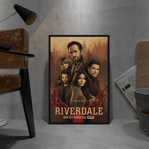 Riverdale Retro Poster, Kraft Paper Print, Movie Wall Art Gift, Anime Wall Art Gift, Tv Series Wall Art Gift, Game Wall Art Gift