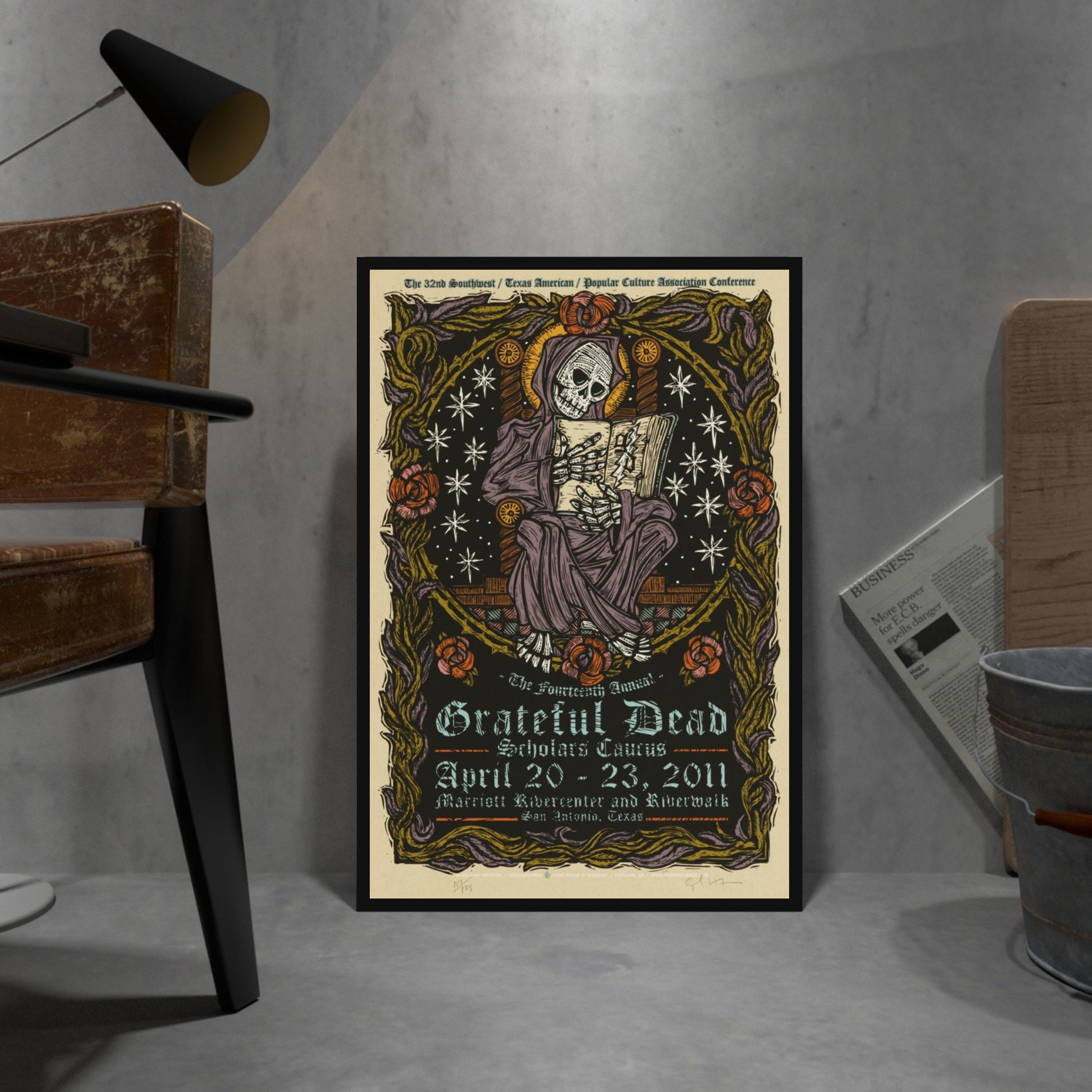 Discover Grateful Dead Retro Poster, Kraft Paper Print, Movie Wall Art Gift, Anime Wall Art Gift, Tv Series Wall Art Gift, (Und)