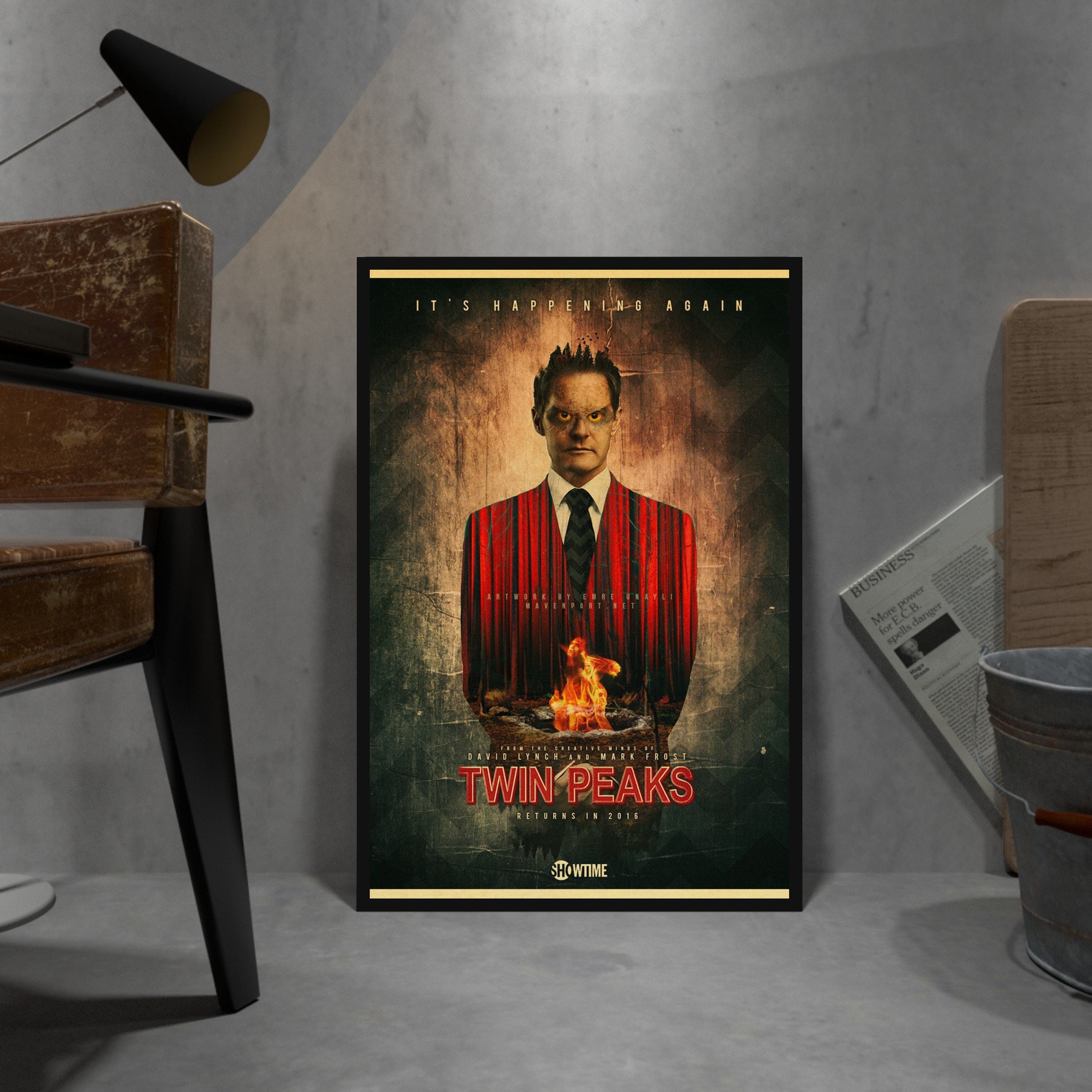 Horror TV Series Twin Peaks Poster Kraft Paper Printed Home Room Decor Wall  Painting Vintage Poster Wall Sticker