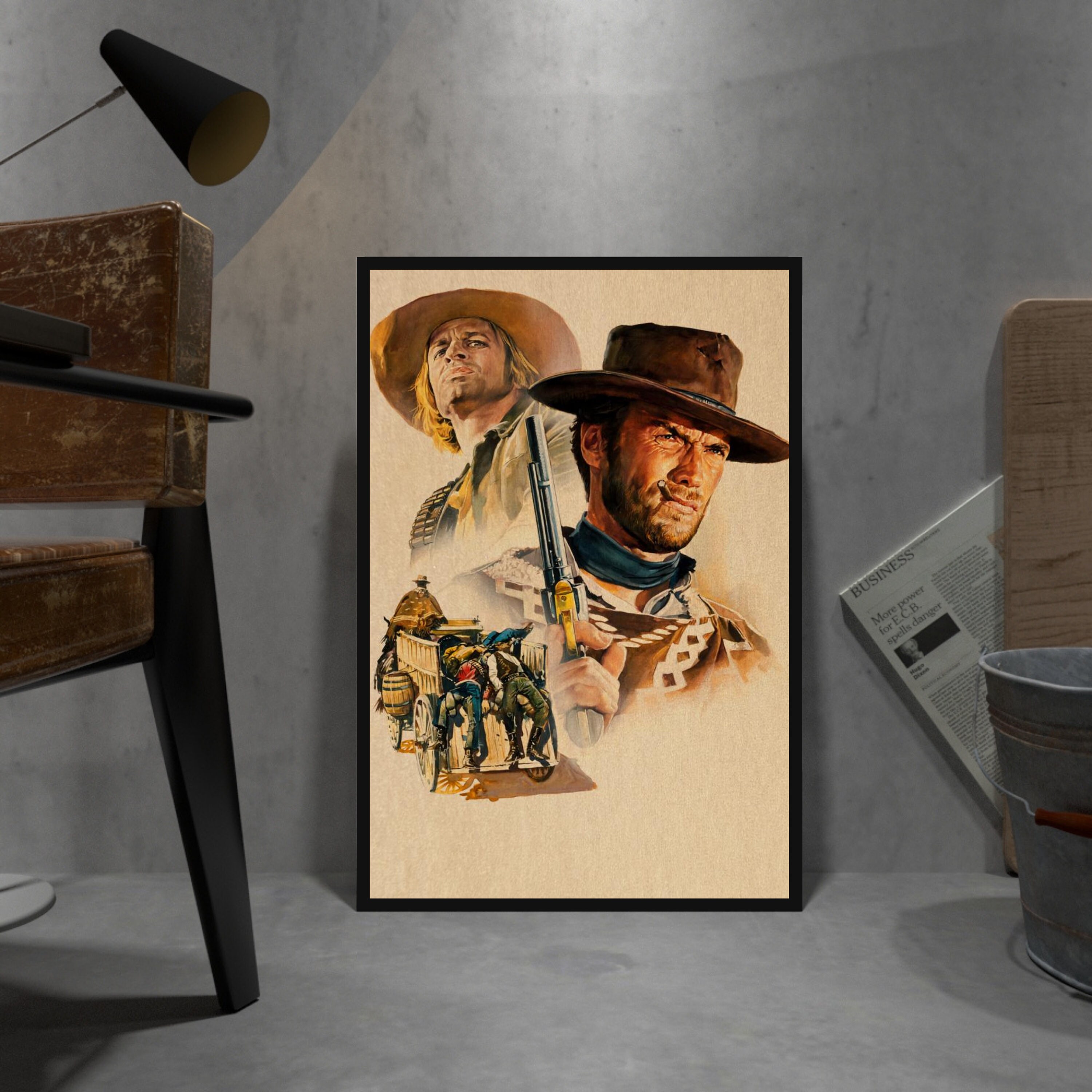 Good Bad Ugly Poster, Kraft Paper Print, Movie Wall Art Gift, Anime ...