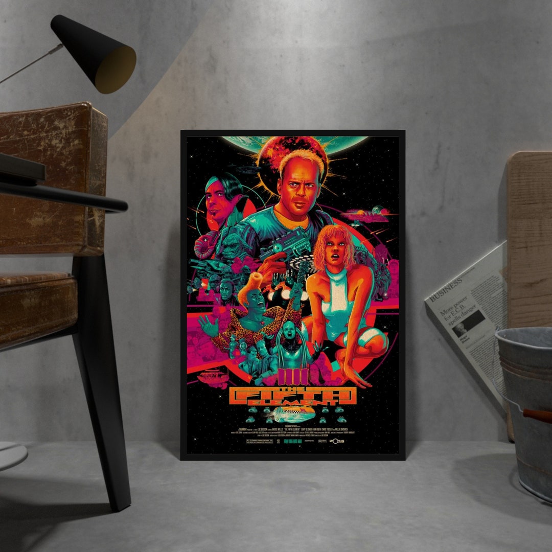 The Fifth Element Retro Poster, Kraft Paper Print, Movie Wall Art Gift ...