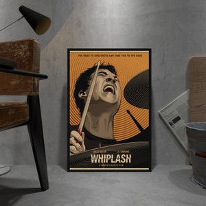 Whiplash Retro Poster, Kraft Paper Print, Movie Wall Art Gift, Anime Wall Art Gift, Tv Series Wall Art Gift, Game Wall Art Gift