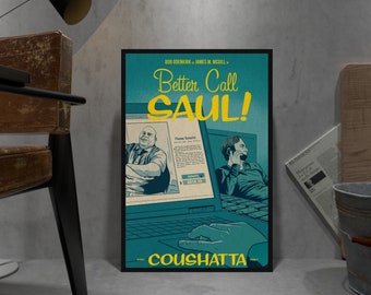 Better Call Saul Retro Poster, Kraft Paper Print, Movie Wall Art Gift, Anime Wall Art Gift, Tv Series Wall Art Gift, Game Wall Art Gift