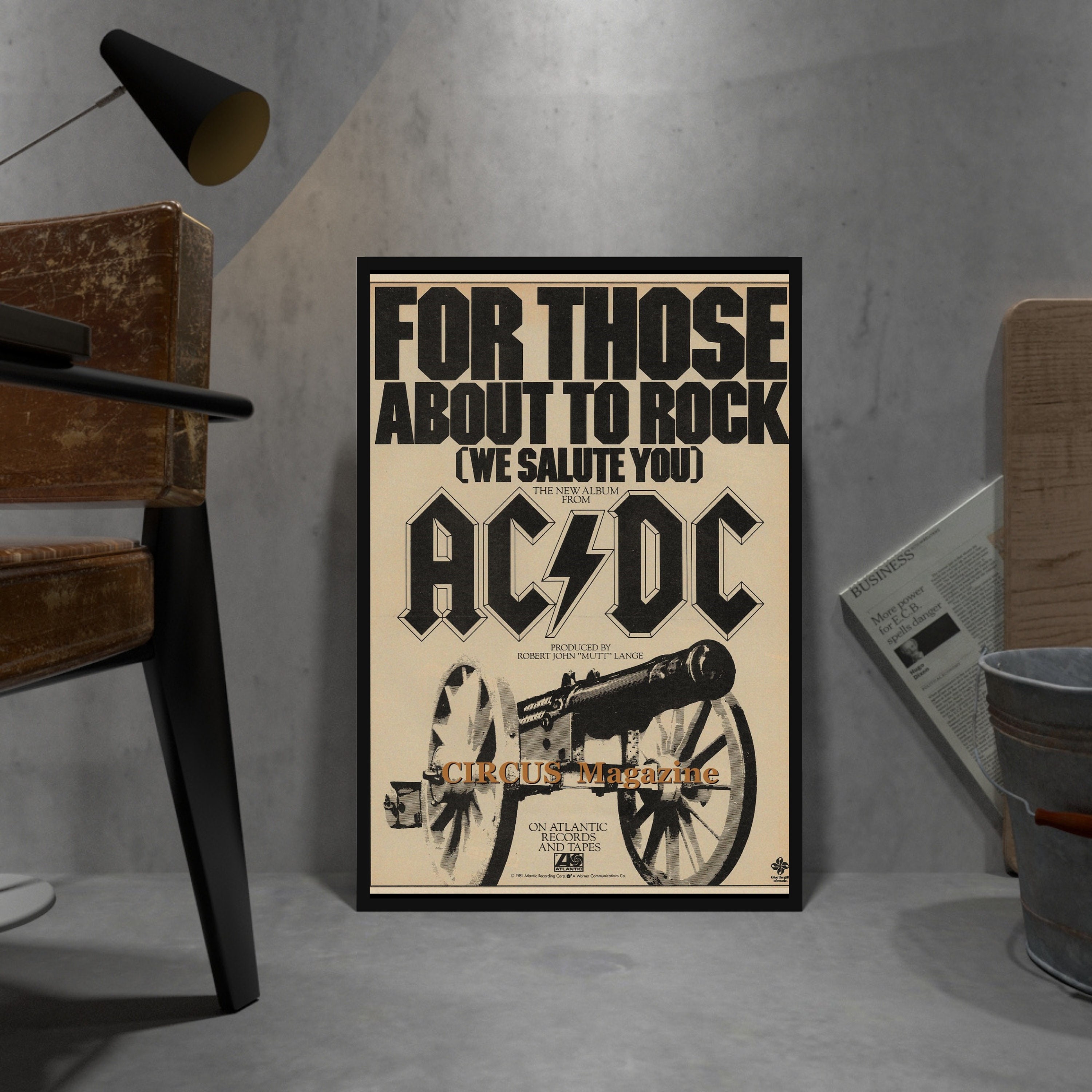 AC/DC Retro Poster Kraft Paper Print Movie Wall Art Gift - Etsy