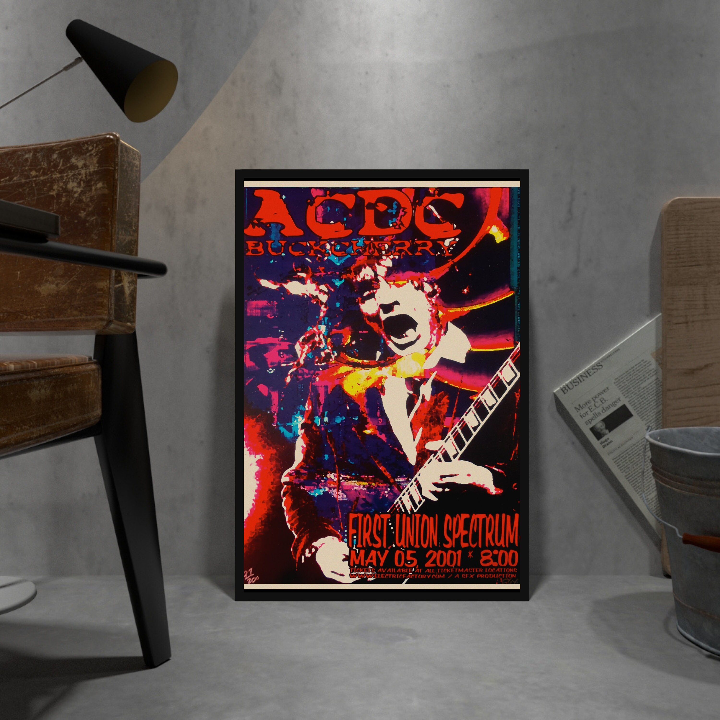 AC/DC Retro Poster Kraft Paper Print Movie Wall Art Gift - Etsy