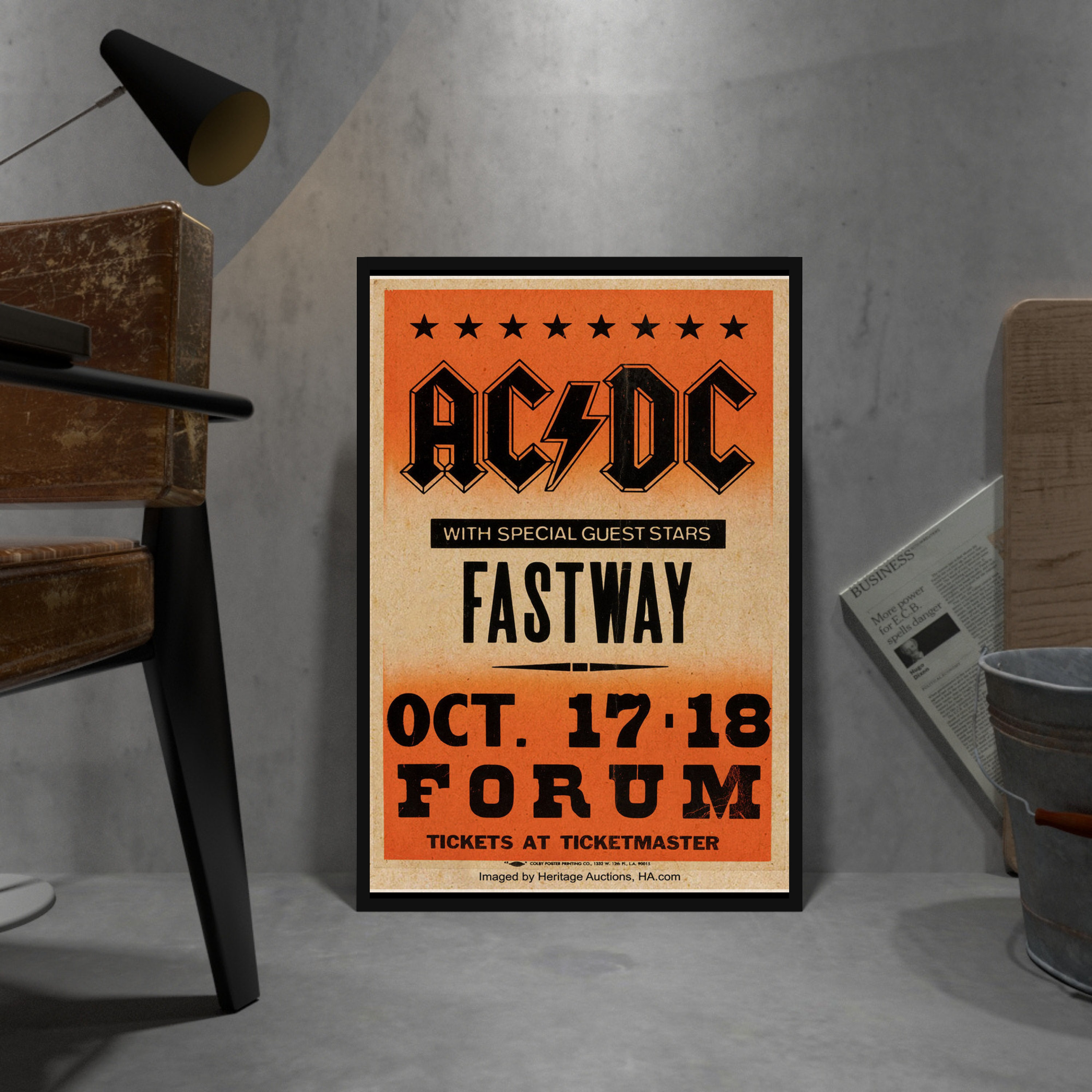 AC/DC Retro Poster, Kraftpapier Druck, Film Wand Kunst Geschenk, Anime ...