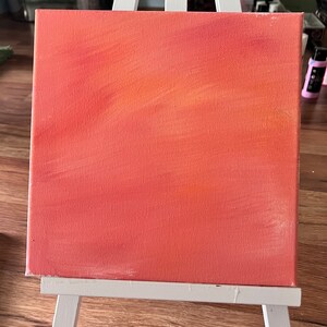 Orange and pink art