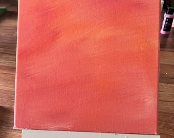 Art orange et rose