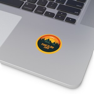 Trust in the Lord Round Vinyl Stickers