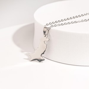 Pakistan Map Pendant Necklace | Silver