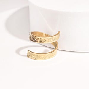 Ayatul Kursi Spiral Ring | Gold