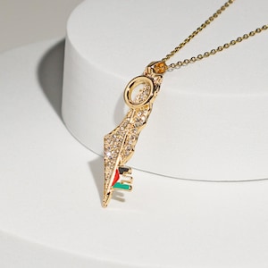 Palestine Key Necklace | Gold