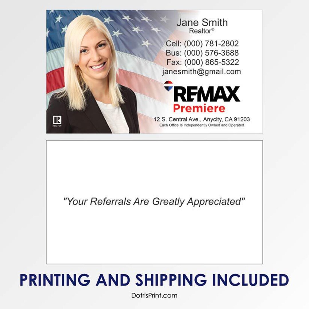 Remax Business Card Template REMAX_108 | Real Estate Business Card ...
