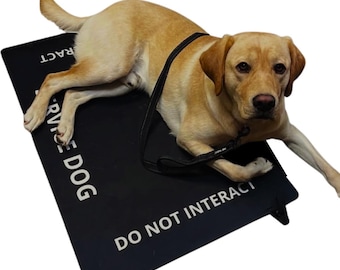 Service Dog Travel Mat – Working Dog Settle Training Pad (Do Not Interact)