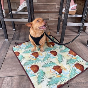 Coconut- Dog Travel Mat-Settle Mat- Service Dog- Dog Training Mat