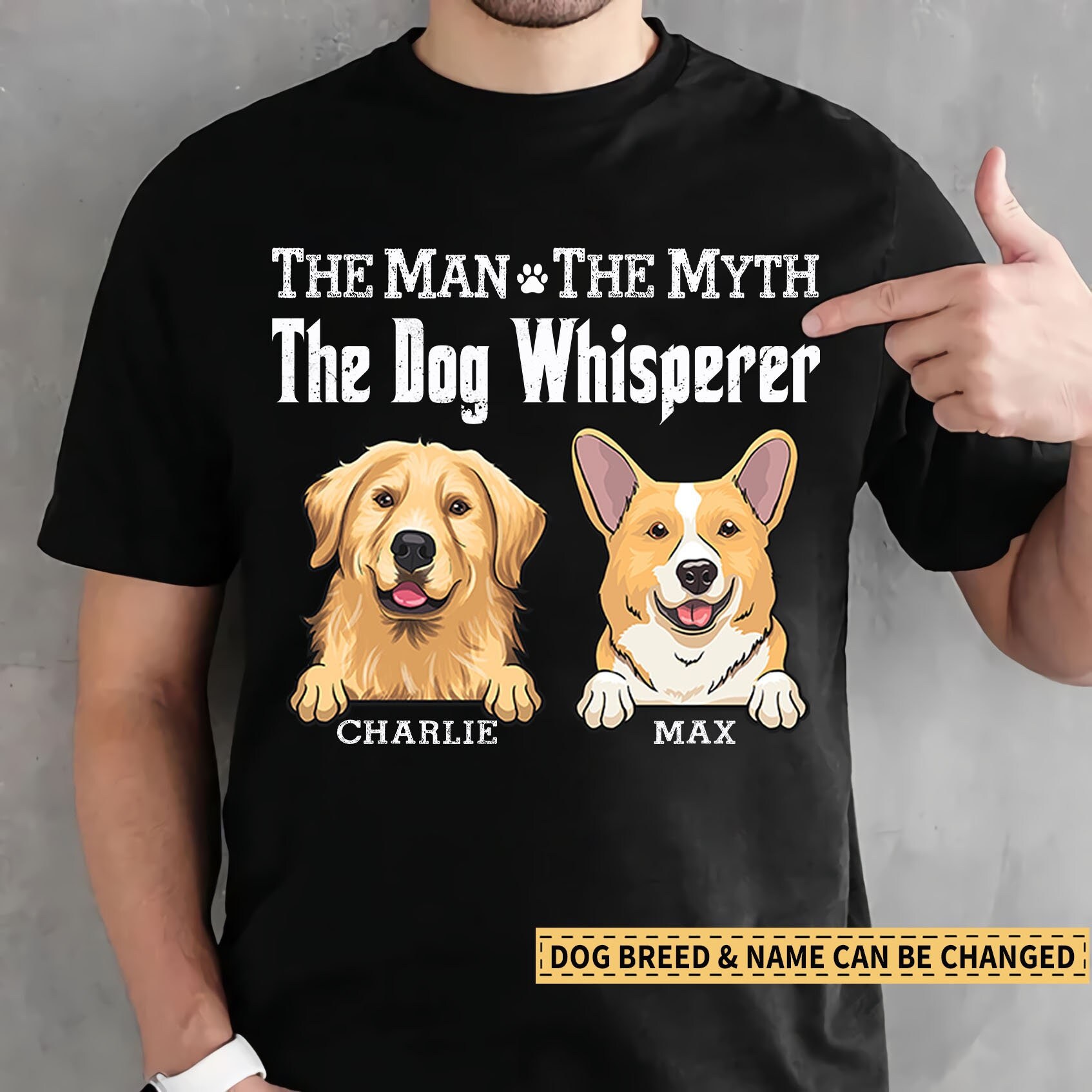 t shirt with dogs on them
