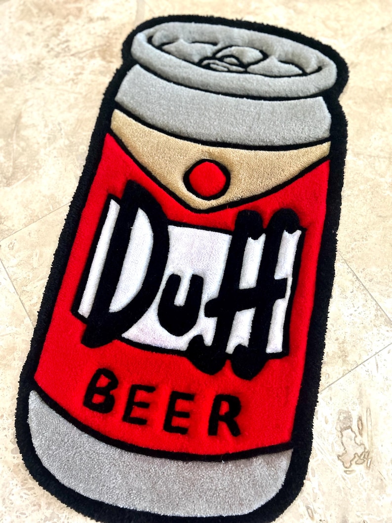 Foster Beer Rug Handmade Tufted Duff Beer Rug - Etsy