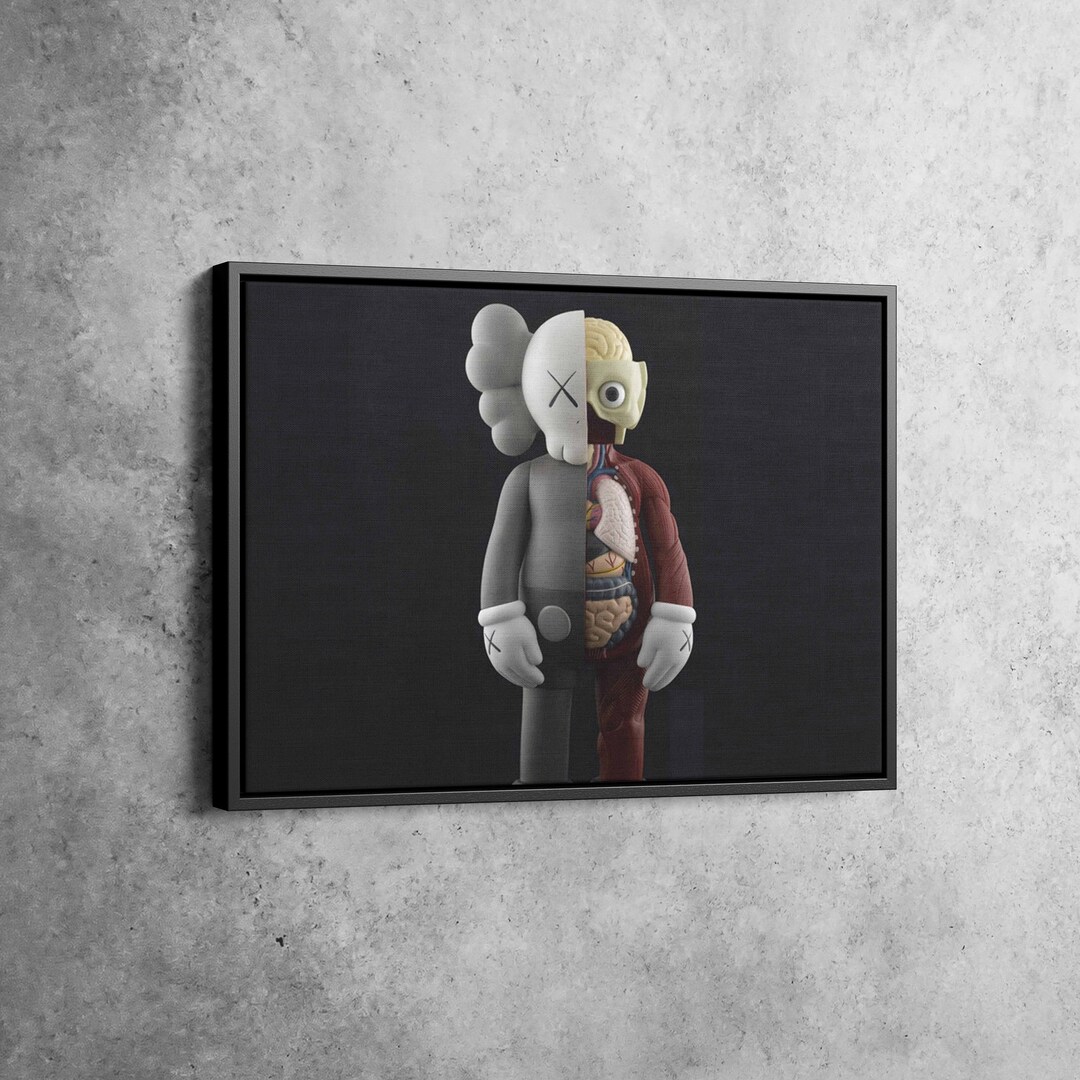 Kaws Painting, Pop Art Painting, Kaws Print, Kaws Wall Art, Kids Room