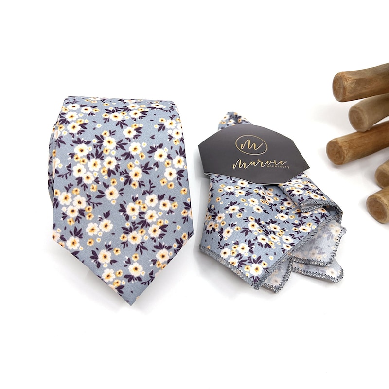 birdy grey dusty blue tie