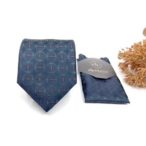 Navy Blue Necktie, Green Necktie, Wedding Necktie, Groomsmen Tie, Wedding Tie, Groom Necktie, Mens Necktie