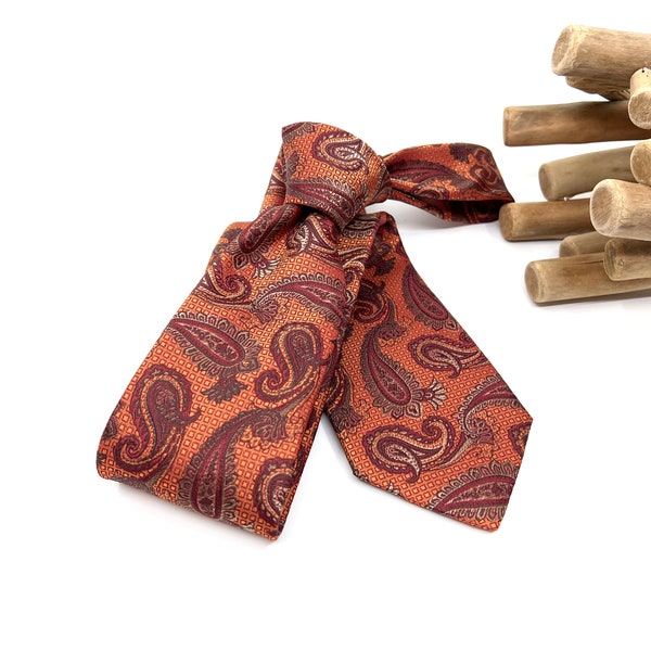 burnt orange tie next