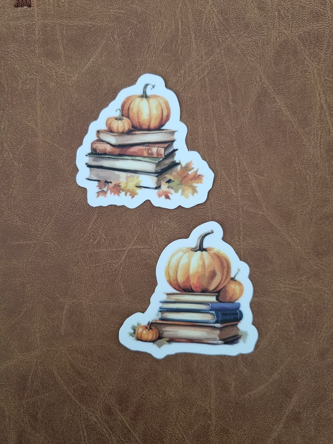 Bookish Sticker Fall Autumn Pumpkin Book Lover - Etsy
