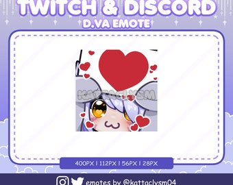 Overwatch D.Va Shin Ryeong Hearts Emote / Twitch / Discord