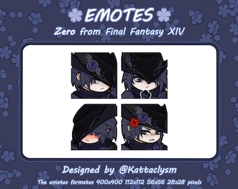 FFXIV Emtoes Pack Zero (Endwalker) / Twitch / Discord / 4 pack