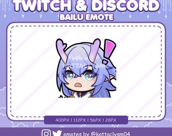 Honkai Star Rail Bailu Emote Twitch/Discord