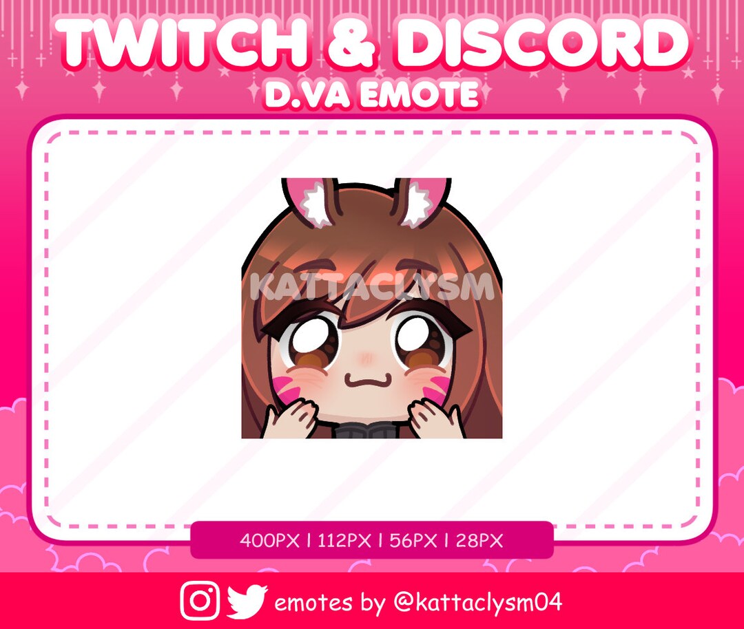 Dva Rabbit Icon Overwatch Dva Bunny Emote / Twitch / Discord - Etsy
