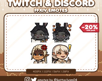 FFXIV Endwalker Emotes Pack Twitch/Discord