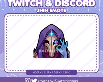 League of Legends Dark Cosmic Jhin Perfection Emote / Twitch / Discord