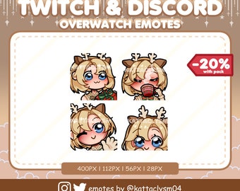 Jingle Belle Mercy Emotes Twitch/Discord