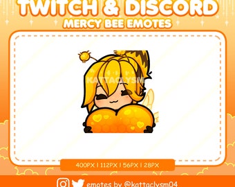 Overwatch Honey Bee Mercy Emote / Twitch / Discord / Valentine&#39;s day