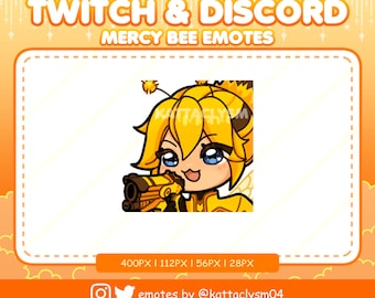 Overwatch Honey Bee Battle Mercy Emote / Twitch / Discord