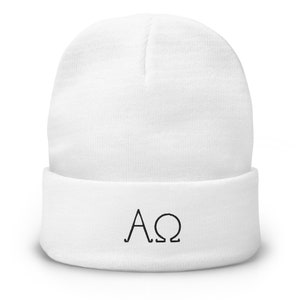Alpha and Omega, Christian Beanie