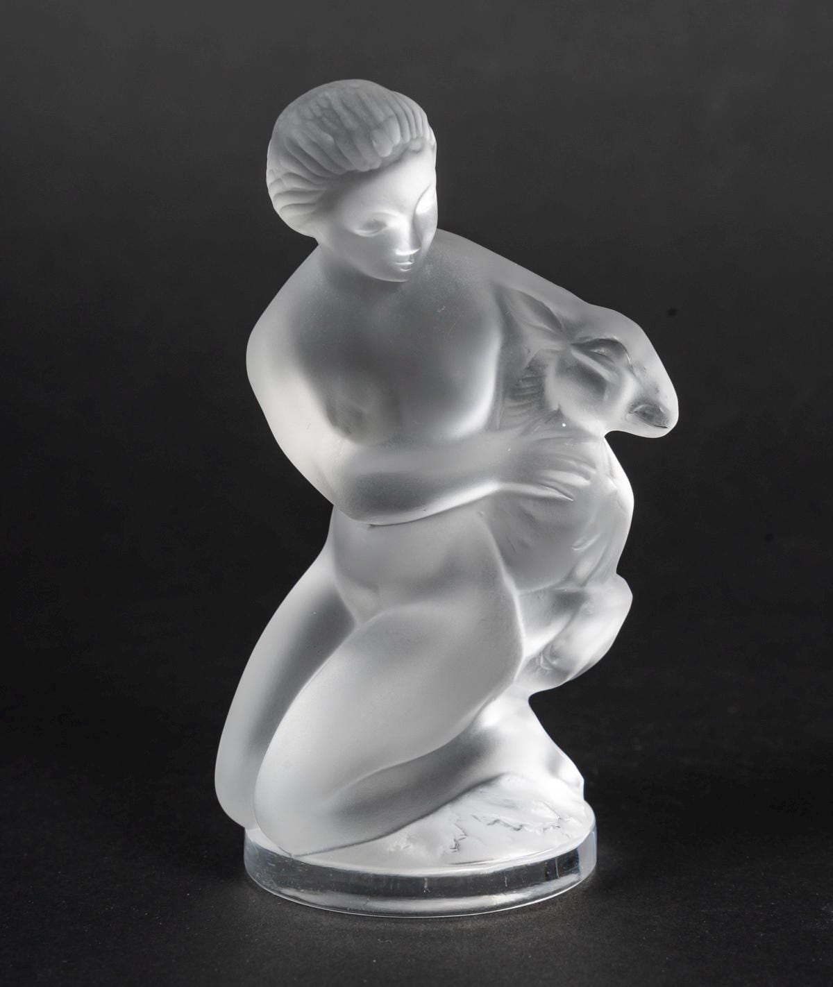 ラリック Floreal フロレアル フロスト ガラス フィギュリン 彫像