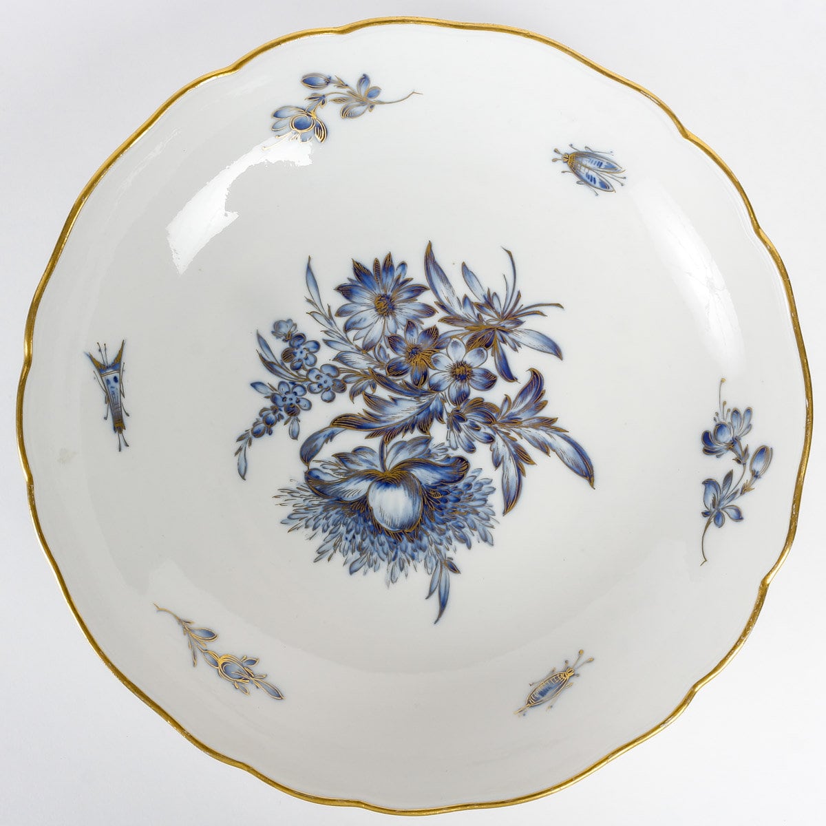 食器 Meissen, antique Circa 1900s Antique Meissen Porcelain Plates with Hand